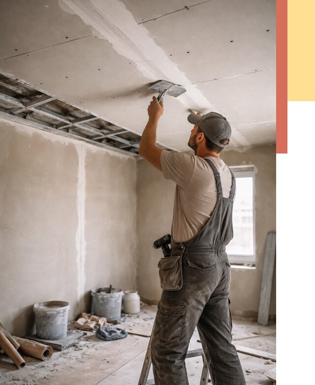 Ремонт потолка из гипсокартона в Одинцово от 673 руб./м² — быстро и недорого | ОТДЕЛОЧНИК-Днц