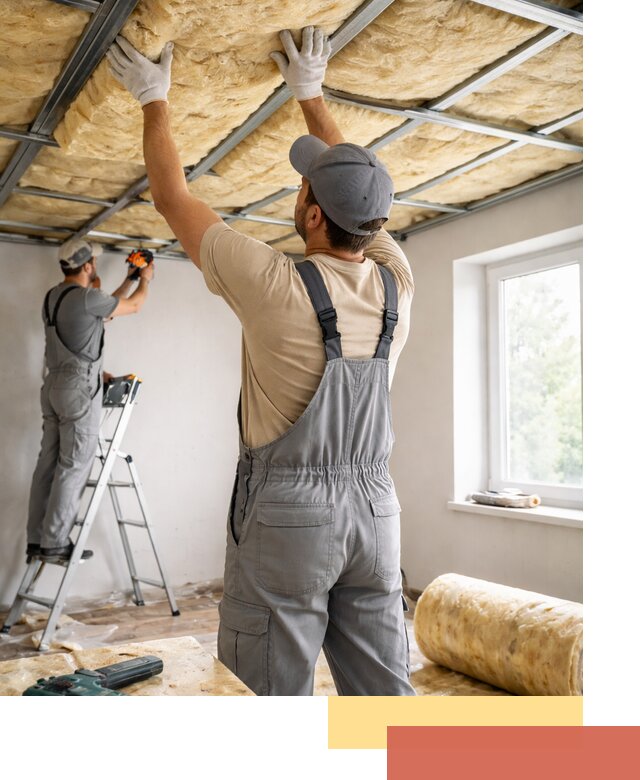 Утепление потолка под ключ в Одинцово качественно и быстро