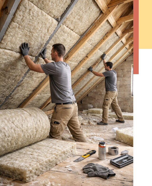 Утепление потолка минватой в Одинцово от 1502 руб. — быстро и недорого | ОТДЕЛОЧНИК-Днц