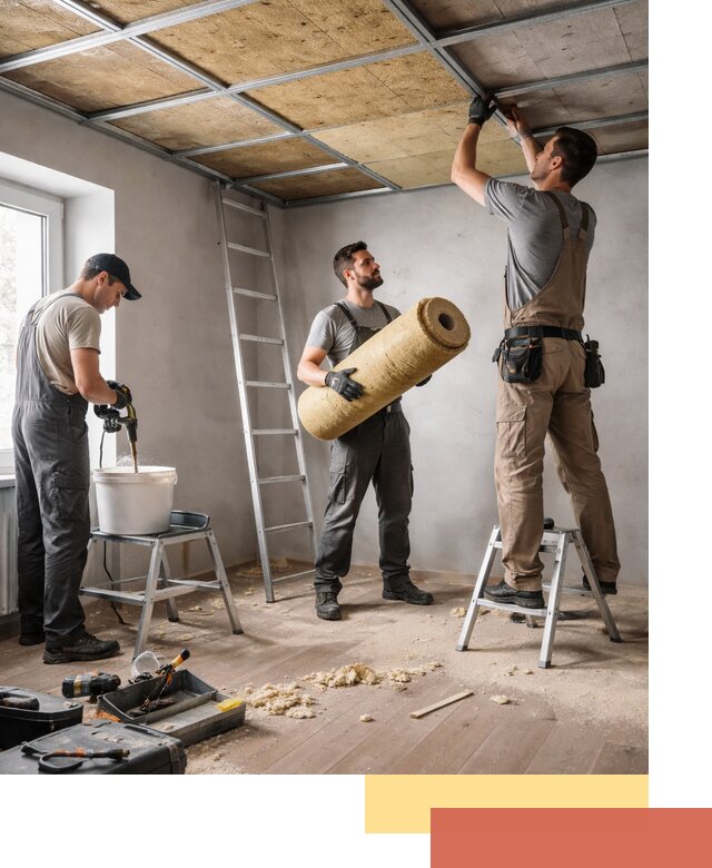 Шумоизоляция потолка в Одинцово: профессиональный монтаж и отделка